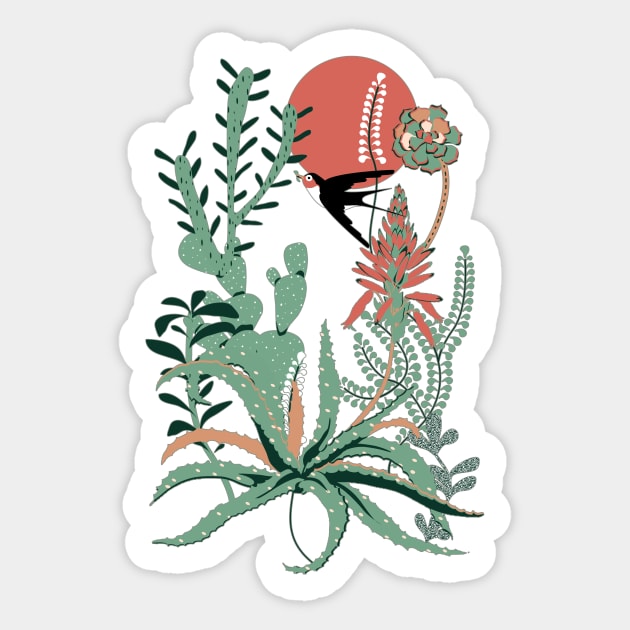 Succulents Jungle Sticker by BessoChicca